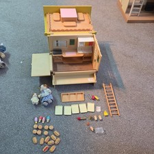 Sylvanian Families Vintage Hamburger Wagon Restaurant Food Shop Calico Critters