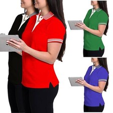 Womens Plain Polo T-Shirt