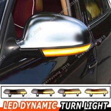 Pair Side Wing Mirror Dynamic Indicator Turn Signal Light For VW MK5 Golf Passat
