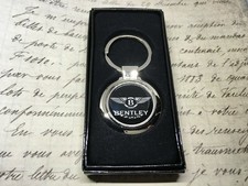 Chrome Keyring With Printed Bentley Logo CONTINENTAL MULSANNE