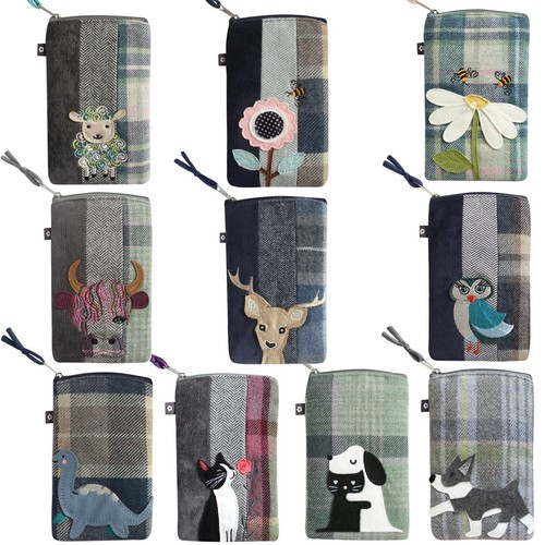 Earth squared tweed appliqué - squared,