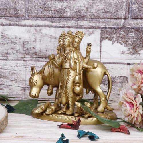 Brass hindu god lord - hindu, brahma