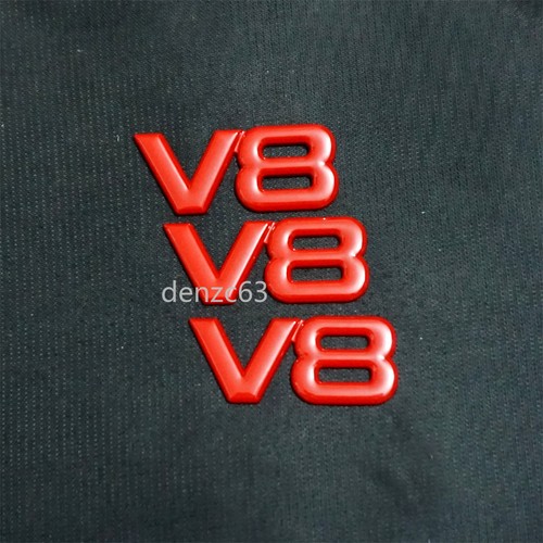 Small red glossy metal - red, v8