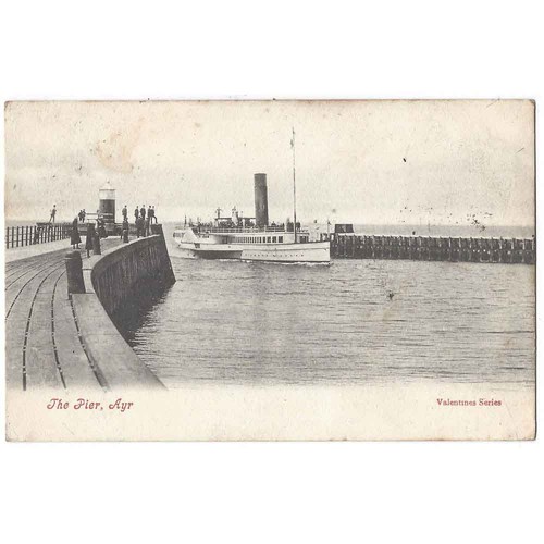 Ayr the pier - ayr, steamer