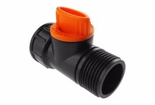 1x Hose On/Off Ball Valve/Adaptor for Expanding Hose/Xhose -Free Delivery orange