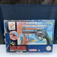 LETHAL ENFORCERS BOXED AND COMPLETE WITH GUN SNES