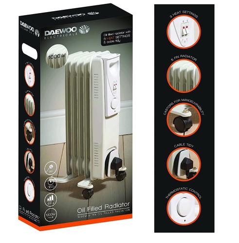 Daewoo oil filled radiator - oil,