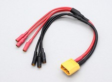 New XT60 to 3.5mm 3 wire bullet Multistar ESC Power Breakout Cable tricopter US