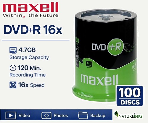 100 maxell dvd blank - 100, dvd+r