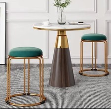 Velvet  Stool Dining Chair,  Stackable Space saving vanity make up stool Bedroom