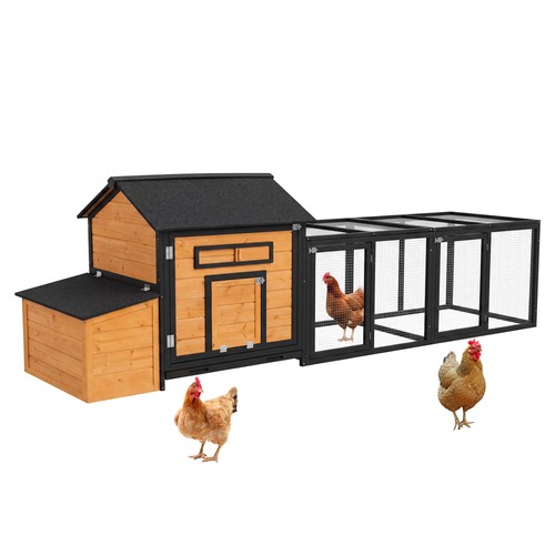 Wooden chicken coop with - 3m,