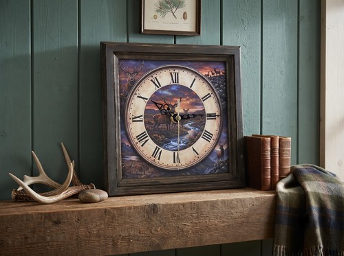 Highland stag wall desk - highland, or