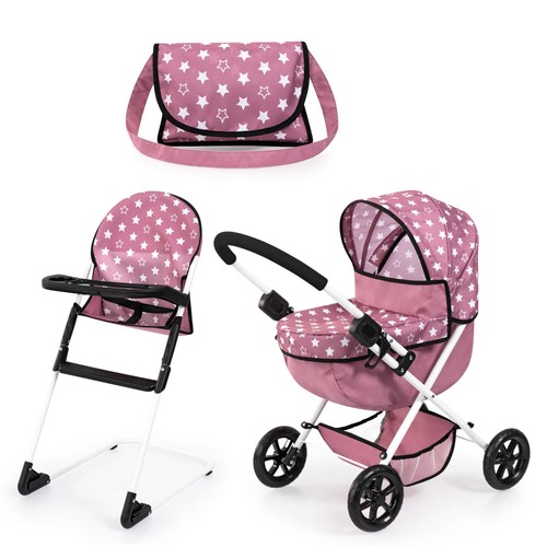 13776ab set dolls pram - set,