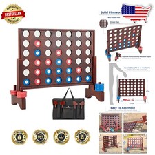 Giant Connect 4 Wooden Game