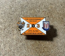 BLACKPOOL v STOKE CITY ENAMEL