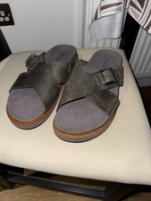 Timberland men's summer khaki / grey slipper sizeUk 8.5