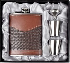 Hip Flasks for Men Leather