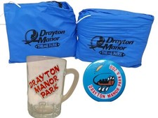 Drayton Manor theme Park & Zoo memorabilia bundle ponchos, mini glass ,badge