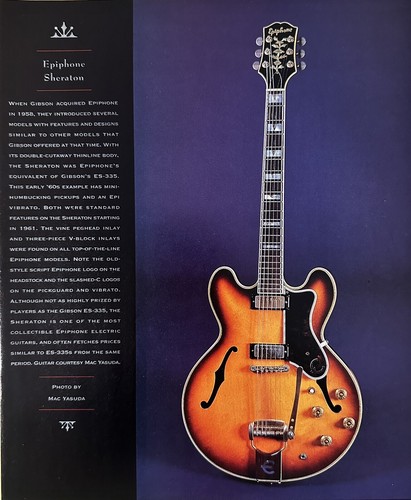 Epiphone sheraton guitar photo - epiphone,