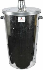 Srendi® Extra Large 110L Litre Metal FIRE BIN Galvanised Garden Incinerator Extr