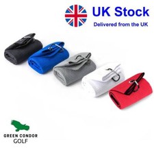 Golf Towel Bi-fold with Carabiner Clip 