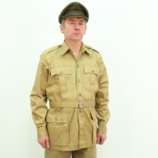 Replica WW2 British Army Khaki drill KD 4 Pocket Desert Bush Jacket by Kay Ca...