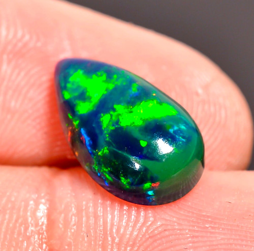Natural black ethiopian opal - black,