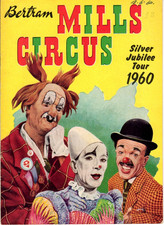 BERTRAM MILL'S CIRCUS 1960 TENTING TOUR PROGRAMME