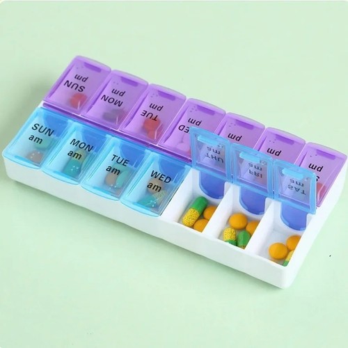 Weekly day pill box - pill,