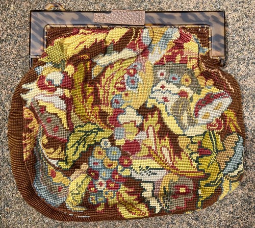 Vintage tapestry carpet bag - vintage,