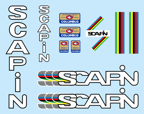 Scapin decals stickers bicycle - scapin,
