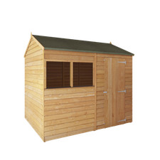 Waltons Refurbished 8 x 6 Garden Shed Single Door Overlap Reverse Apex Storage