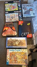 7 X Jigsaw Puzzles Job Lot Wasgij, Jumbo, Cats, Titanic, 3D