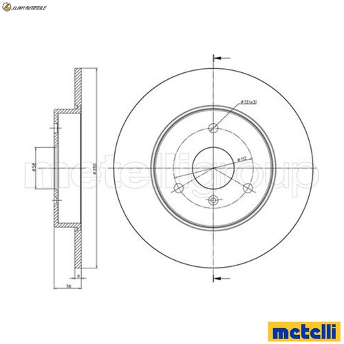 Brake discs 0538c for - 2x,