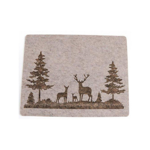 Christmas beige felt deer - christmas,
