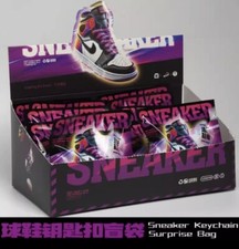 3D Mini Sneaker Shoe Miniature Ring Keychain Jordan Mystery Box 10 single PCs