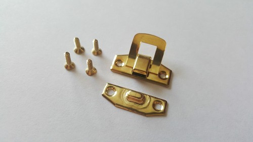 Gold locker hasp lock - locker, latch