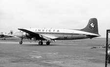 35MM ORIG AIRCRAFT NEG G-ASEN C-54A Skymaster INVICTA MANSTON?  1968 #8990