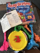 Vintage 80s Snap Dragon Tony Board Game Marble Hungry Hippo Dinosaur Rare