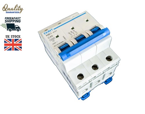 Chint triple pole 40a mcb - pole,