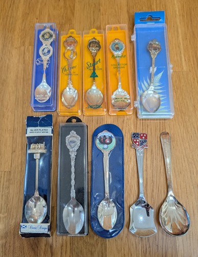 Job lot souvenir spoons - job,