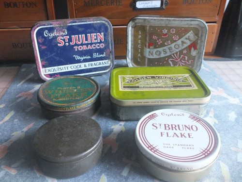 Vintage tobacco tins nosegay - tins,