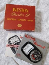 Vintage Photographic Light Meter Sangamo Weston Master III
