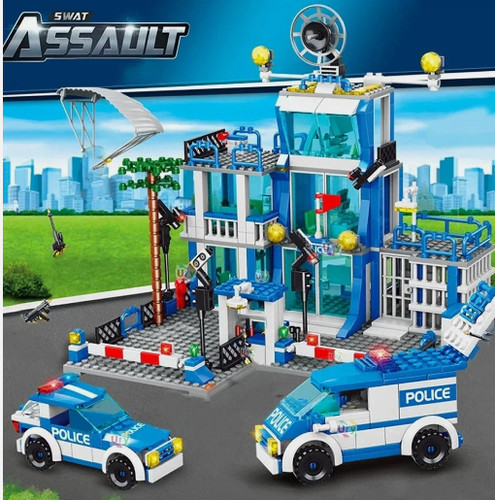 666pcs police station - 666pcs,
