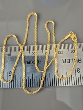 22 carat gold chain, 16inch