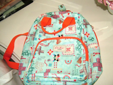 Cath Kidston Childs Back Pack, Rucksack graphics, turquoise with orange trim gc