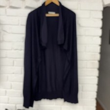 navy blue wrap cardigan Size M By Zara Knit