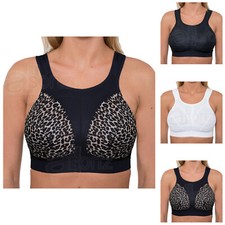 Ladies Gemm Sports Bra High Impact Plus Size Non Wired Unpadded Extender UK New