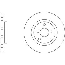 2x Brake Discs Vented For