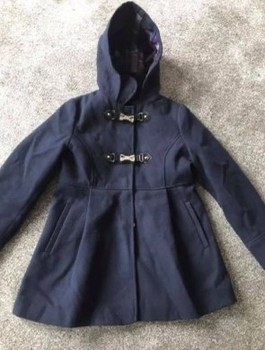 Girls navy coat age - age, 9-10